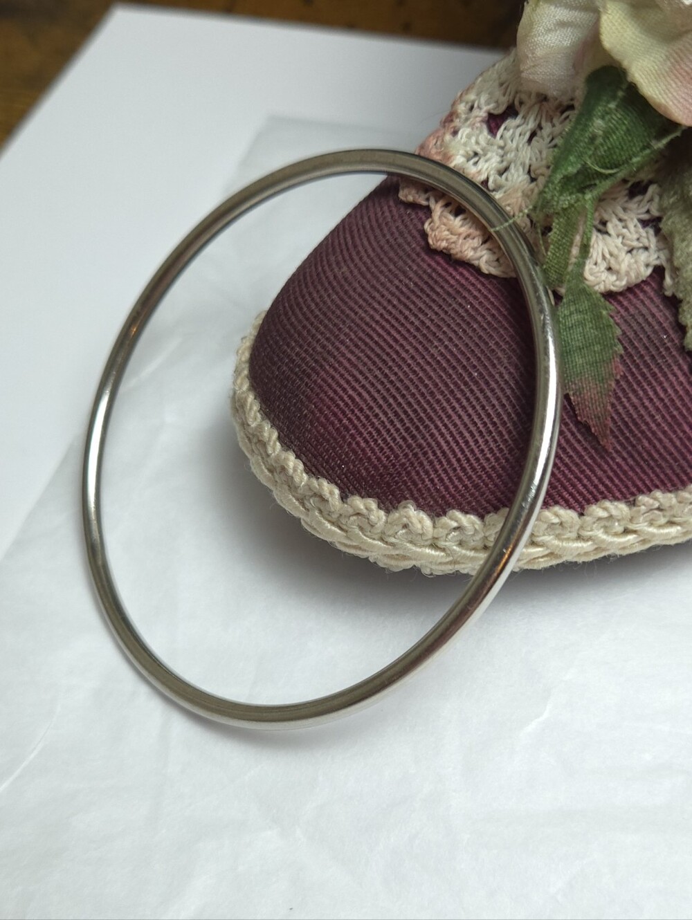 Sterling Silver WRE Bangle Bracelet 14.5 grams